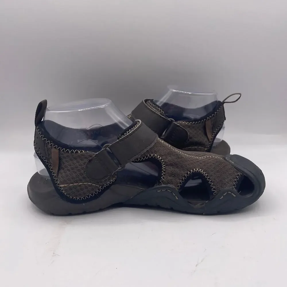 Crocs Swiftwater Mesh Sandals Water Shoes Comfort Brown Mens 8